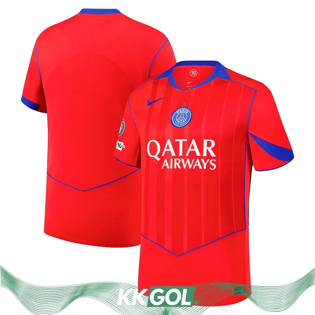 Maillot Paris SG « Rouge » Third avec étoile 2025/2026 Yamakits