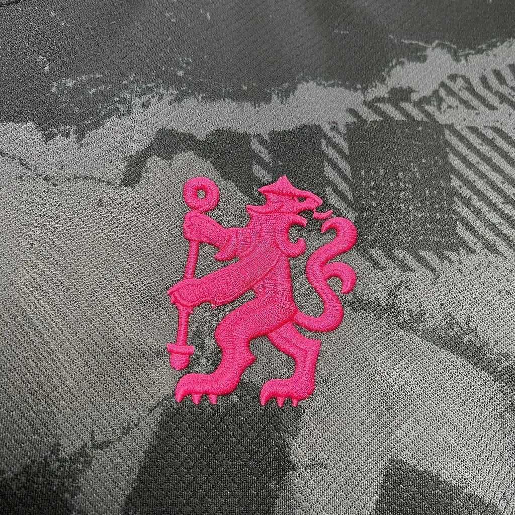 Maillot Chelsea Third "Noir, rose" 2024/2025 YamaKits Foot