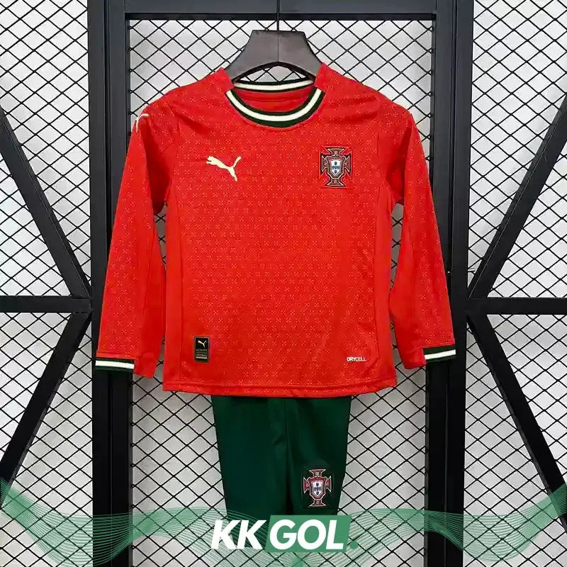 Maillot Portugal enfant manches longues domicile 2025/2026 YamaKits Foot