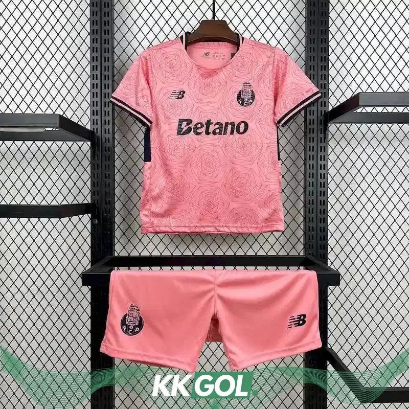 Maillot Porto enfant extérieur "Rose" 2025/2026 YamaKits Foot