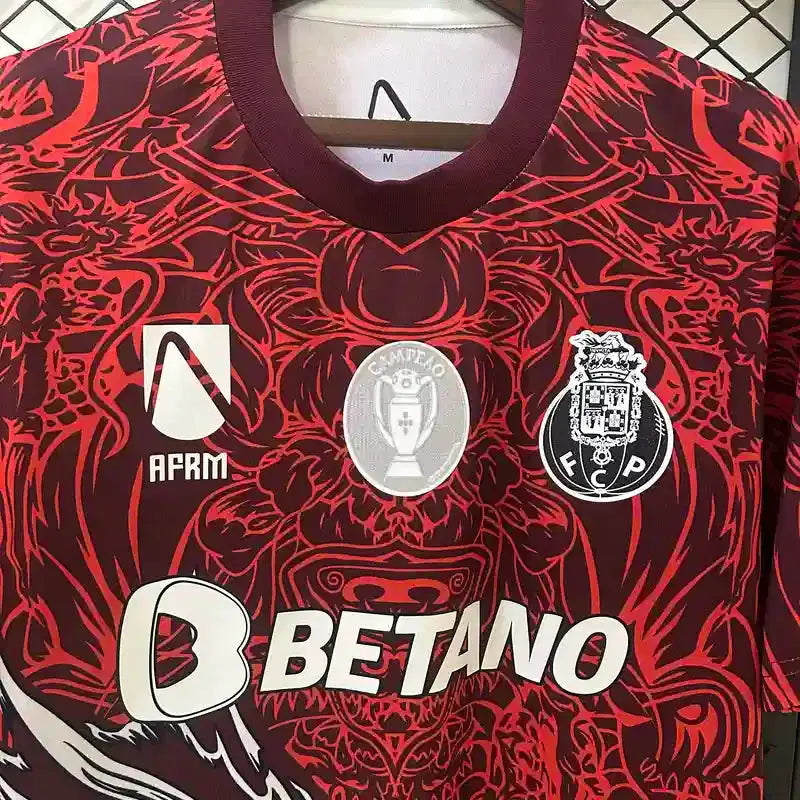 Maillot Porto concept "Rouge" 2025/2026 YamaKits Foot