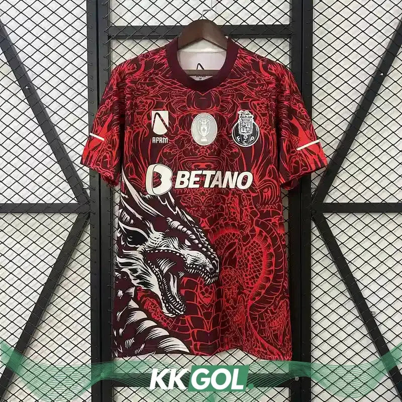 Maillot Porto concept "Rouge" 2025/2026 YamaKits Foot