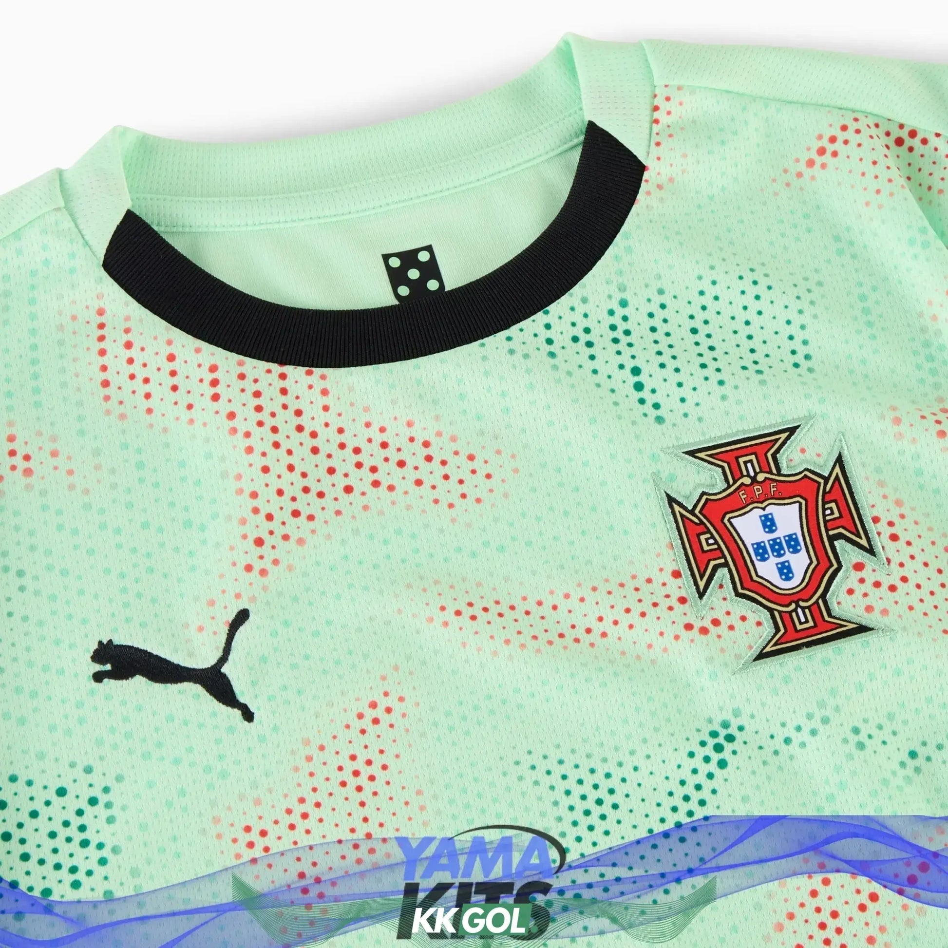 Maillot Portugal féminin extérieur « Vert fluo » 2025/2026 YamaKits