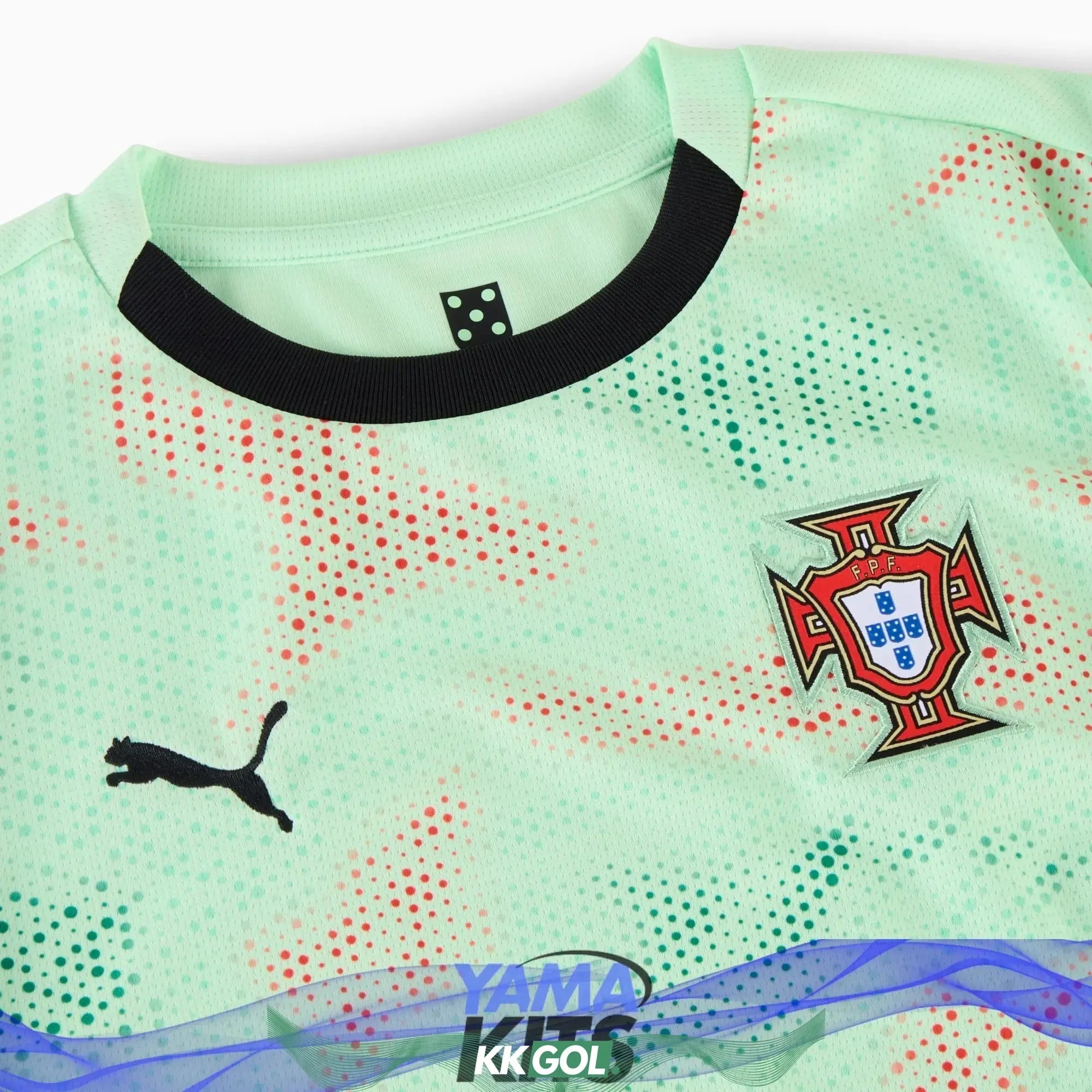 Maillot Portugal féminin extérieur « Vert fluo » 2025/2026 YamaKits