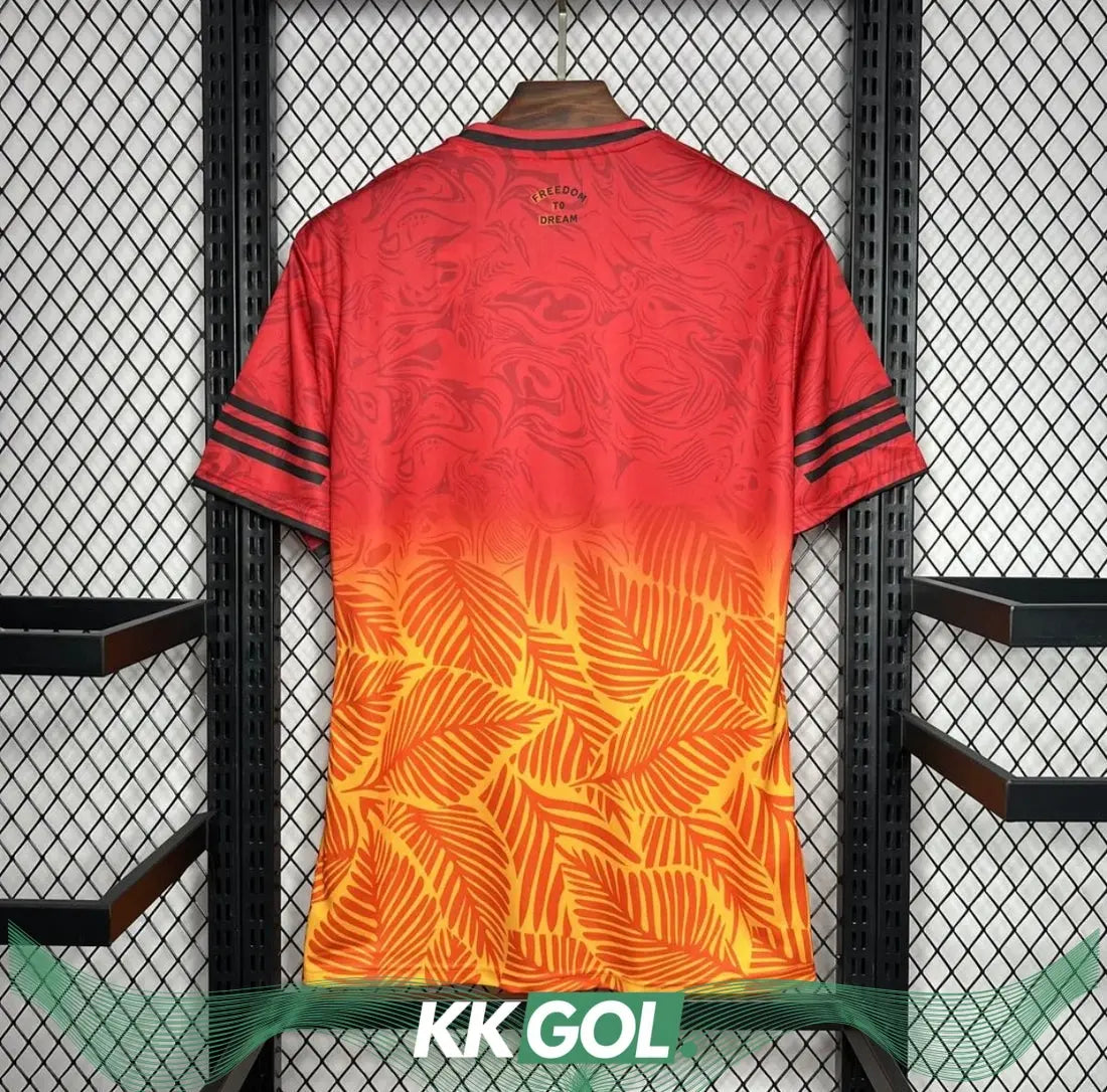 Maillot Miami concept « rouge, orange » 2024/2025 YamaKits Foot