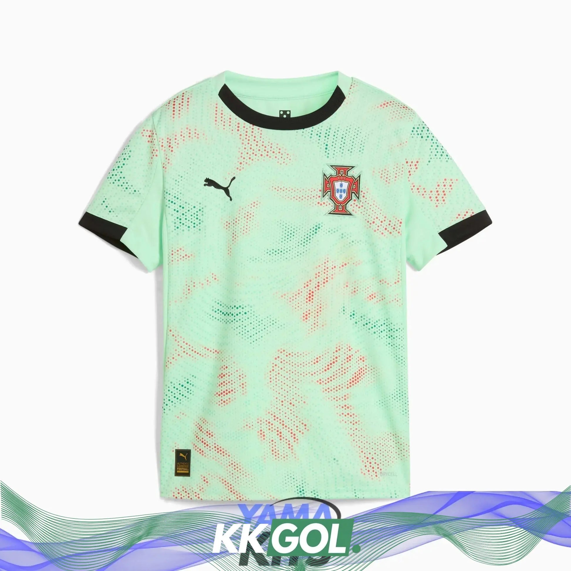 Maillot Portugal féminin extérieur « Vert fluo » 2025/2026 YamaKits