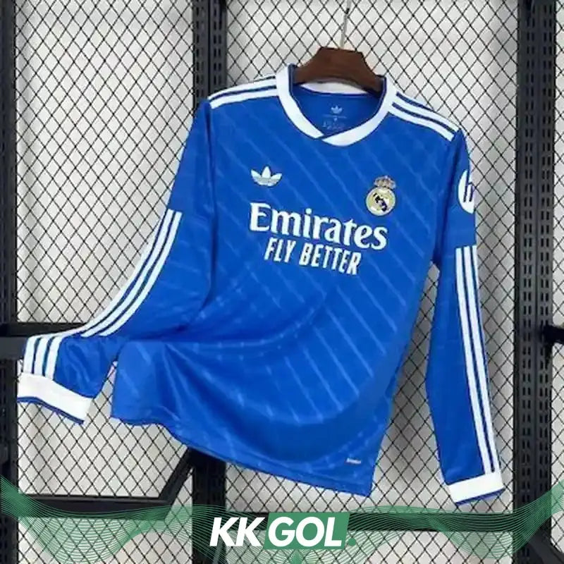 Maillot Real Madrid extérieur "bleu" manches longues 2025/2026 YamaKits Foot