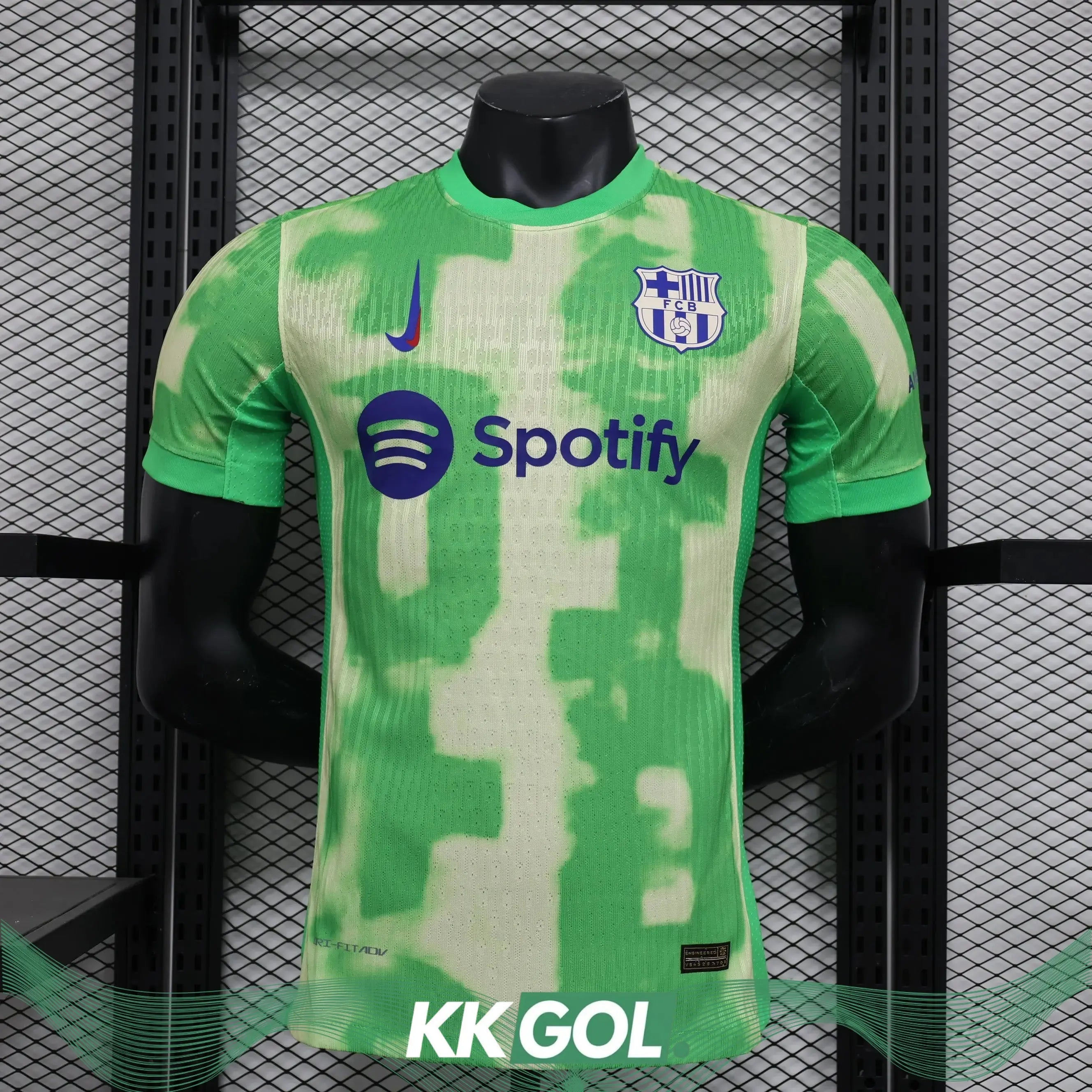 MAILLOT FC BARCELONE THIRD  "Vert" 2024/2025 Version Player YamaKits Foot