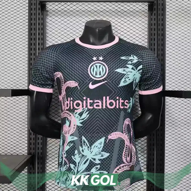 MAILLOT INTER MILAN CONCEPT "Serpent rose" 2024/2025 Version Player YamaKits Foot